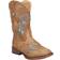 Roper Girl's Glitter Breeze Square Toe Cowboy Boots - Tan