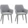 Homcom Upholstered Kitchen Chair 81cm 2pcs