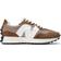 New Balance 327 Mesh Lea Marrone Sneakers Uomo - Beige