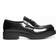 Prada Chocolate Loafer In Black Brushed Leather