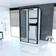 Aurlane Cabina Doccia Rettangolare 90x115x215 cm Bianco Extra