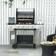 OutSunny Silver and Black Deluxe Gas 4 + 1 Burner BBQ Garden