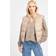 Guess Jole Suede Puffer Vest - Beige