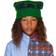 Marni Kids Logo Beanie - Green & Navy (232379M713002)