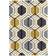 Think Rugs Hong Kong 7526 Yellow, Grey 120x170cm