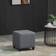 Homcom Square Grey Foot Stool 35cm