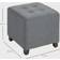 Homcom Square Grey Foot Stool 35cm