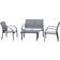 OutSunny 84B-369 Outdoor Lounge Set, 1 Table incl. 2 Chairs & 1 Sofas