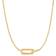 Ania Haie Glam Interlock Necklace - Gold/Transparent