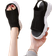 Shein Minimalist Hollow Out Sport Sandals - Black