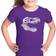 LA Pop Art Girl's Trex Word T-shirt - Purple