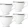 Noritake Charlotta Platinum Tea Cup 8fl oz 4pcs