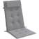 vidaXL Stoelkussens 4 St Hoge Rug Oxford Stof Grijs