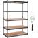 VEVOR 5-Tier Black Shelving System 182.9x121.9cm