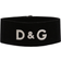 Dolce & Gabbana Logo Velvet Choker - Black/Silver