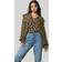 Tommy Hilfiger Blus Moss Crepe Rose Blouse LS Multi
