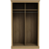 LPD Furniture Door Sliding Mirrored Armoire 114x182cm