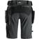 Snickers Workwear Stretch Shorts 6108 Aftagelige Lommer - Koksgrå/Sort