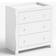 Little Acorns Aya Leo Sleigh Dresser White