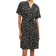 Object Ema Elise Floral Shirt Dress - Black