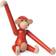 Kay Bojesen Monkey Mini Vintage Red Figurine 9.5cm