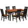 East West Furniture NIWE7-BCH-W 7 Pc Dining Set 66x36" 7