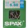 Spax Lot De 50 Vis Inox Tête Fraisée Torx Diam.5 mm x L.60 mm