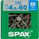 Spax 150 Tornillo T-Star+ Con Cabeza Fresada 4.5 mm x 60 mm