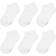 Hanes Ultimate Girl's Low Cut Socks - White