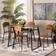 Baxton Studio Elida Dining Set 27.6x43.3" 5