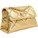 Dune London Duchess Medium Quilted Thread Chain Bag - Metallic