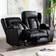 More4Homes Caesar Electric Black Sofa 207cm Zweisitzer