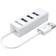 Unitek 4 Ports USB 2.0 Hub in White