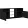 vidaXL LED Light Black TV-bord 120x50cm
