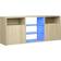 vidaXL LED Light Sonoma oak TV-bord 120x50cm