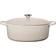 Le Creuset Meringue Signature Oval med lock 6.3 L