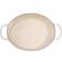 Le Creuset Meringue Signature Oval med lock 6.3 L