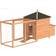 Vounot Chicken Coop and Run Wooden Hen House with Nest Box 190x100x55cm