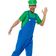 Karnival Costumes Green Plumber Video Game Guy Men's Costume