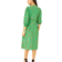 Yumi Cheetah Print Midi Shirt Dress - Green