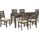 Ashley Rokane Brown Dining Set 36x60" 7