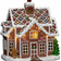 Konstsmide Gingerbread House Brown Christmas Village 25cm