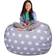 Posh Creations Stuffed Animal Storage Bean Bag Chair Cover Canvas Stars