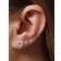 Simply Silver Heart Studs - Silver/Transparent