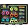 Hot Wheels Monster Trucks Coffret 10 Véhicules Phosphorescents Petite voiture Dès 3 ans HCB57 Vert