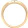 Jewelco London Domed Band Solitaire Ring - Gold/Diamond