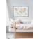 Vissevasse World Map with Animals Poster