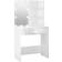 vidaXL 808807 High Gloss White Schminktisch 40x74.5cm