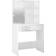 vidaXL 808807 High Gloss White Toiletbord 40x74.5cm