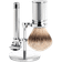 Mühle Barbersæt med DE-skraber, Silvertip Fibre Barberkost og Holder, Traditional, Black